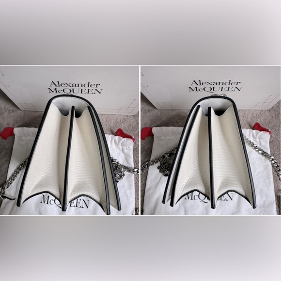 NEW🔥Alexander McQueen💥RARE💥Small Butterfly Knuckle Leather Shoulder Bag🔥 - Picture 11 of 16